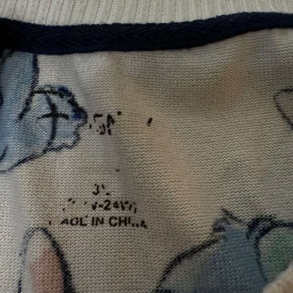 Disney women's size 3X Stitch All Over Print Pullover Sweatshirt Sleep Dress Top - Picture 3 of 6